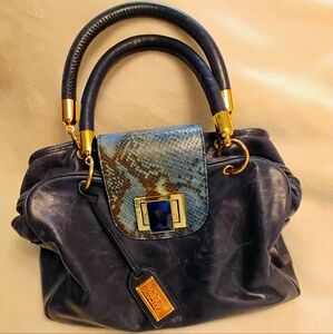 Badgley Mischka Blue Handbag